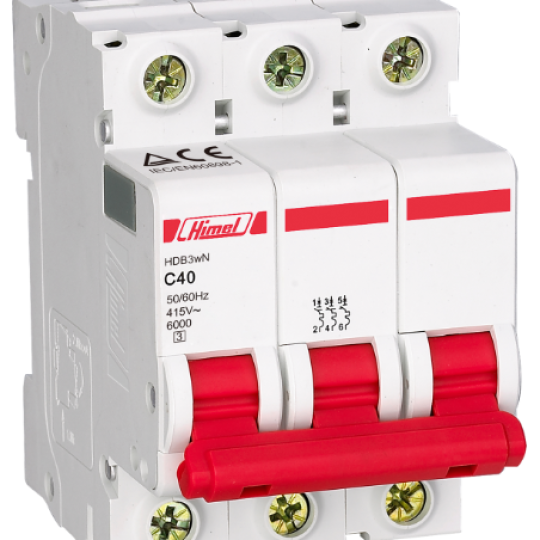 MCB HIMEL HDB3WN3_ 3P (6~63A) 6KA MCB HIMEL HDB3WN3_ 3P (6~63A) 6KA